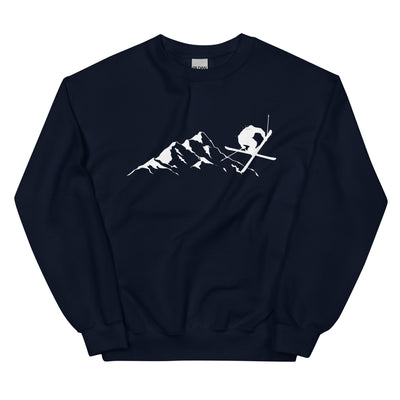 Berge - Skifahren - (15) - Sweatshirt (Unisex) klettern ski xxx yyy zzz Navy