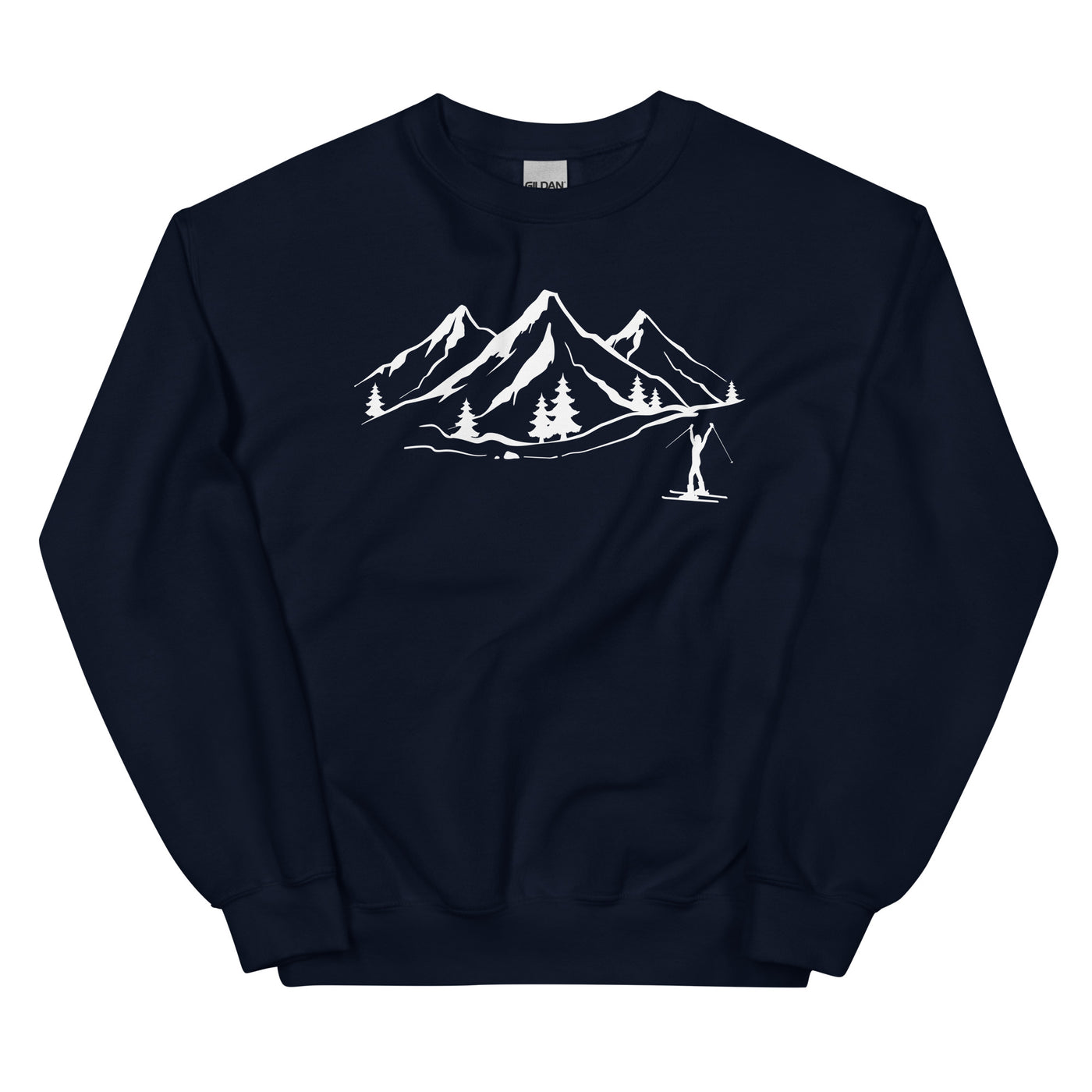 Berge 1 und Skifahren - Sweatshirt (Unisex) klettern ski xxx yyy zzz Navy