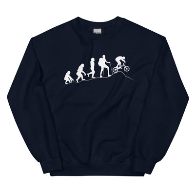 Mountainbike Evolution - (M) - Sweatshirt (Unisex) xxx yyy zzz Navy