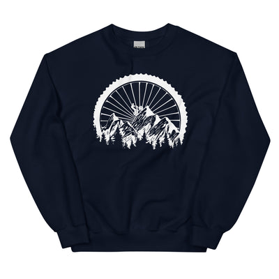 Mountainbike Geometrisch - (M) - Sweatshirt (Unisex) xxx yyy zzz Navy