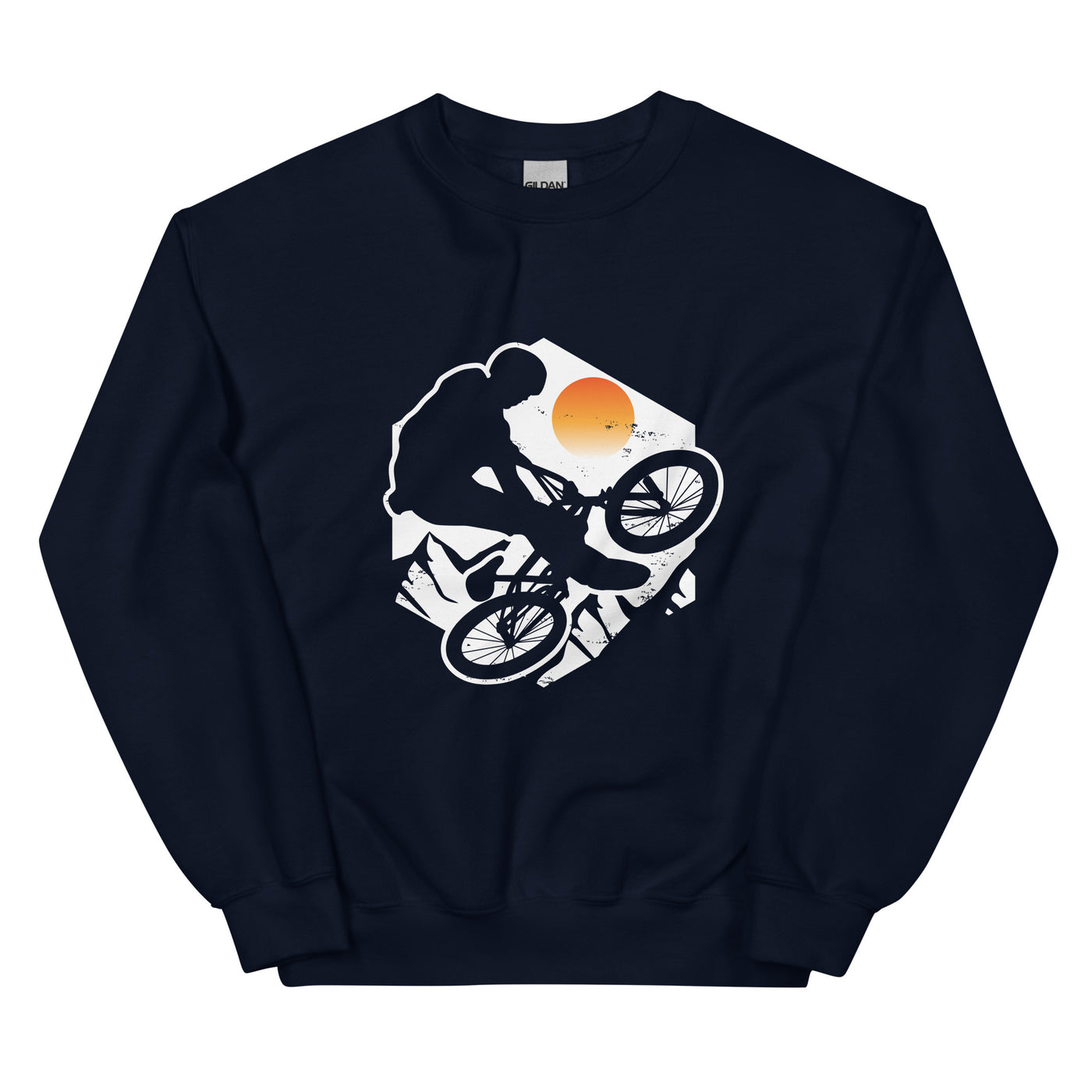 Mountainbike Jump - (M) - Sweatshirt (Unisex) xxx yyy zzz Navy