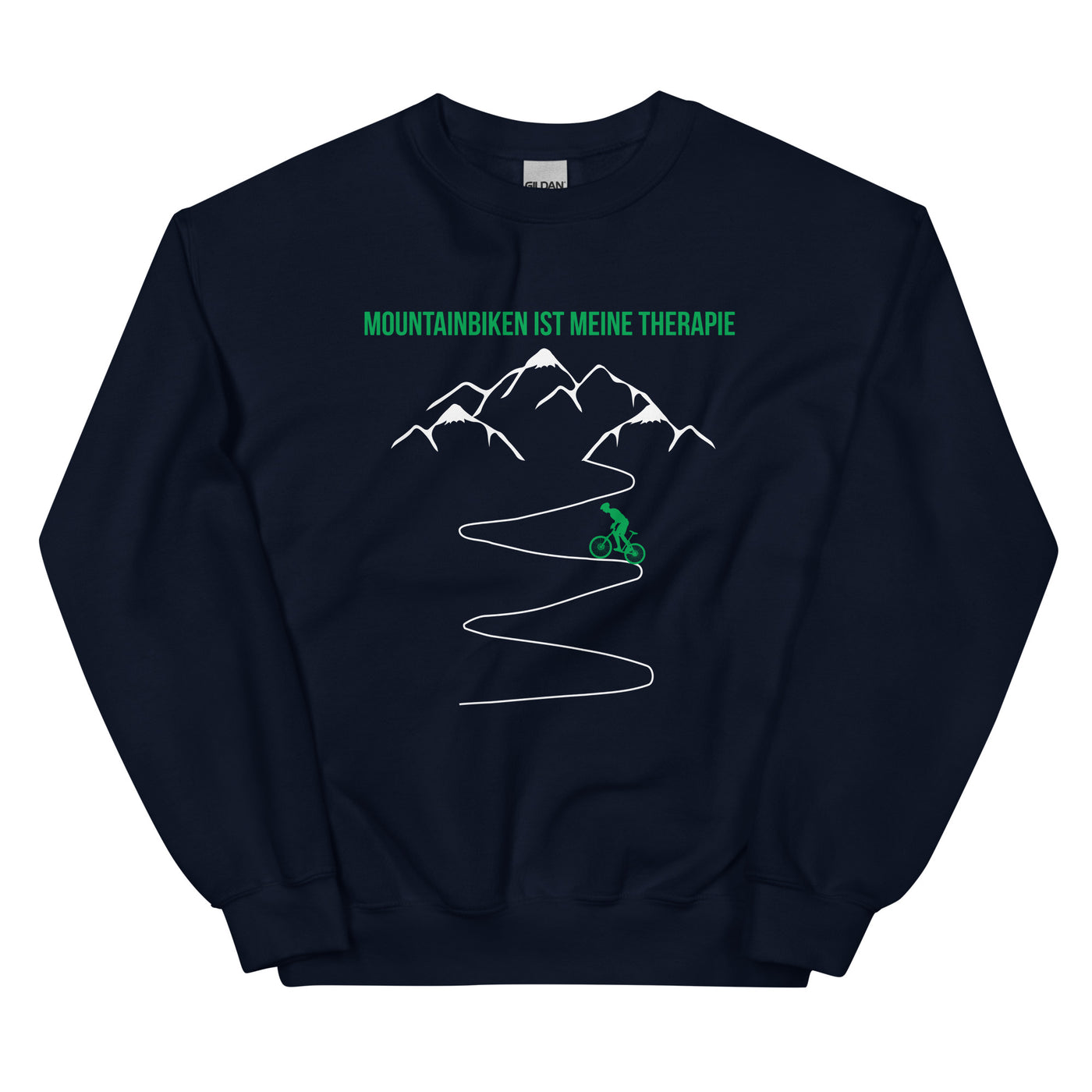 Mountainbiken ist meine Therapie - (M) - Sweatshirt (Unisex) xxx yyy zzz Navy