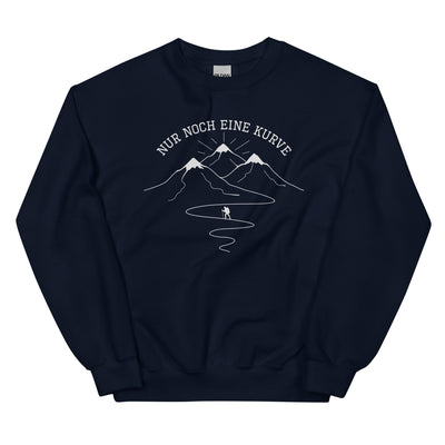 Nur noch eine Kurve - Sweatshirt (Unisex) berge wandern xxx yyy zzz Navy