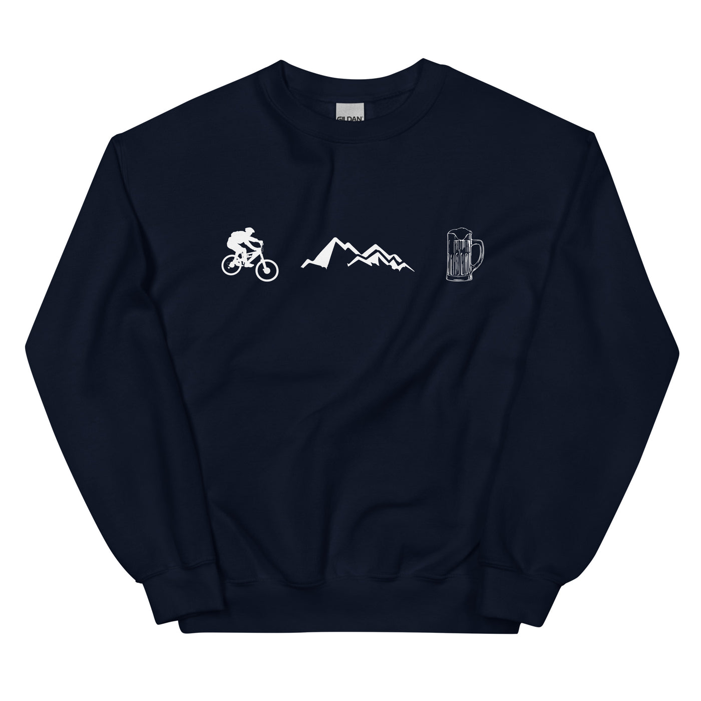 Radfahren, Berge und Bier - Sweatshirt (Unisex) fahrrad xxx yyy zzz Navy