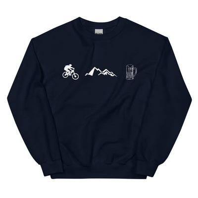 Radfahren, Berge und Bier - Sweatshirt (Unisex) fahrrad xxx yyy zzz Navy