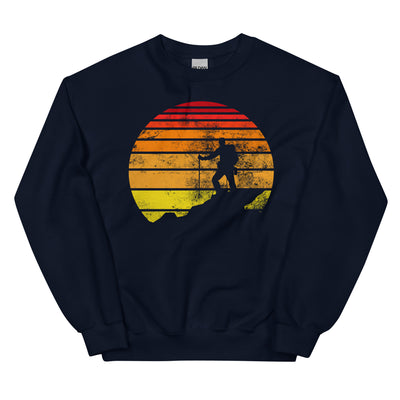 Retro - Wandern - Sweatshirt (Unisex) wandern xxx yyy zzz Navy