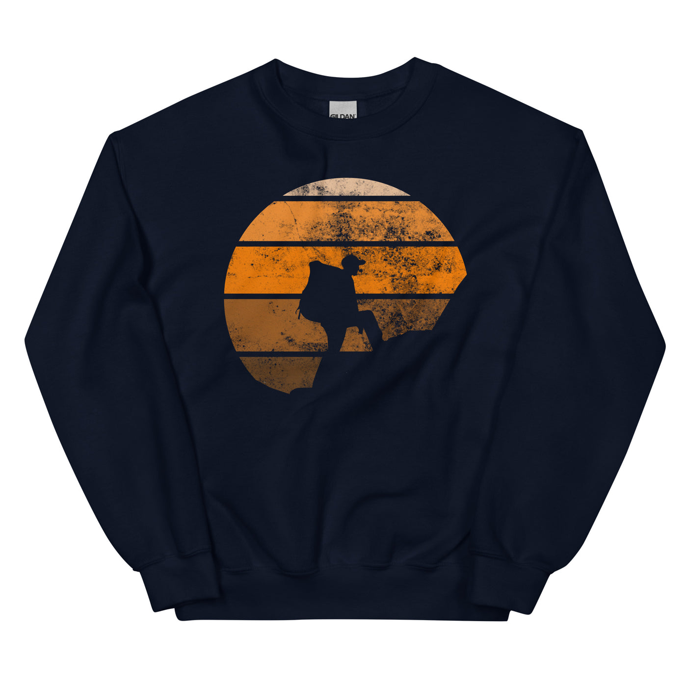 Retro - Wandern - Sweatshirt (Unisex) wandern xxx yyy zzz Navy