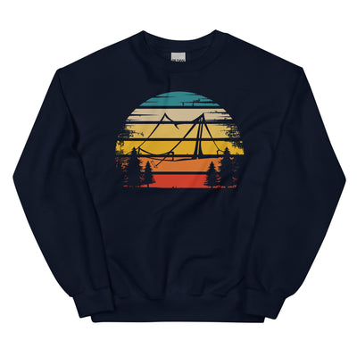 Retro Sonne und Camping - Sweatshirt (Unisex) camping xxx yyy zzz Navy