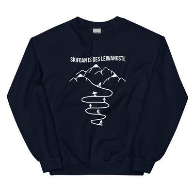 Skifoan is des leiwandste - Sweatshirt (Unisex) klettern ski xxx yyy zzz Navy