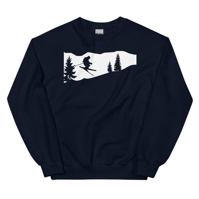 Skifahren - (51) - Sweatshirt (Unisex) klettern ski xxx yyy zzz Navy