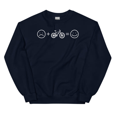 Lächelndes Gesicht und Ebike - Sweatshirt (Unisex) e-bike xxx yyy zzz Navy