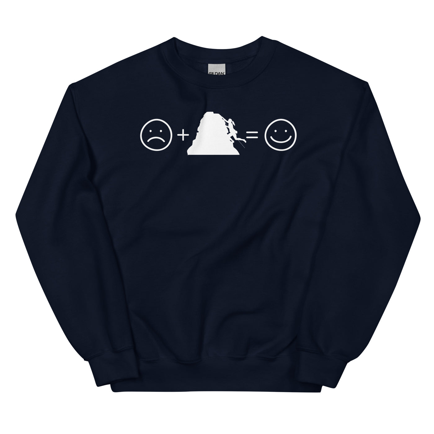 Lächelndes Gesicht und Klettern - Sweatshirt (Unisex) klettern xxx yyy zzz Navy