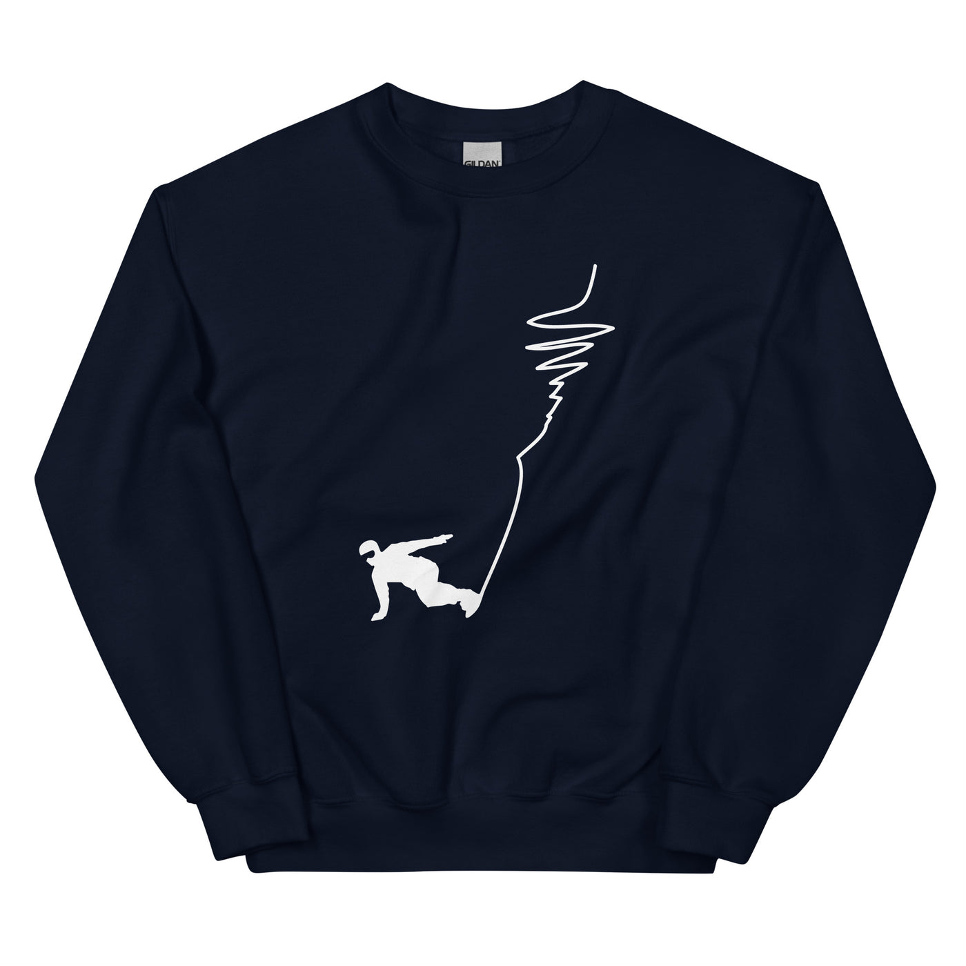 Snowboarding - (19) - Sweatshirt (Unisex) snowboarden xxx yyy zzz Navy