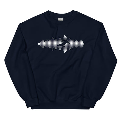 Schallwellen - Skifahren - Sweatshirt (Unisex) klettern ski xxx yyy zzz Navy