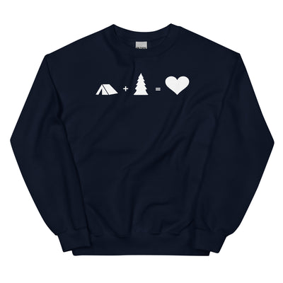 Baum - Herz - Camping - Sweatshirt (Unisex) camping xxx yyy zzz Navy