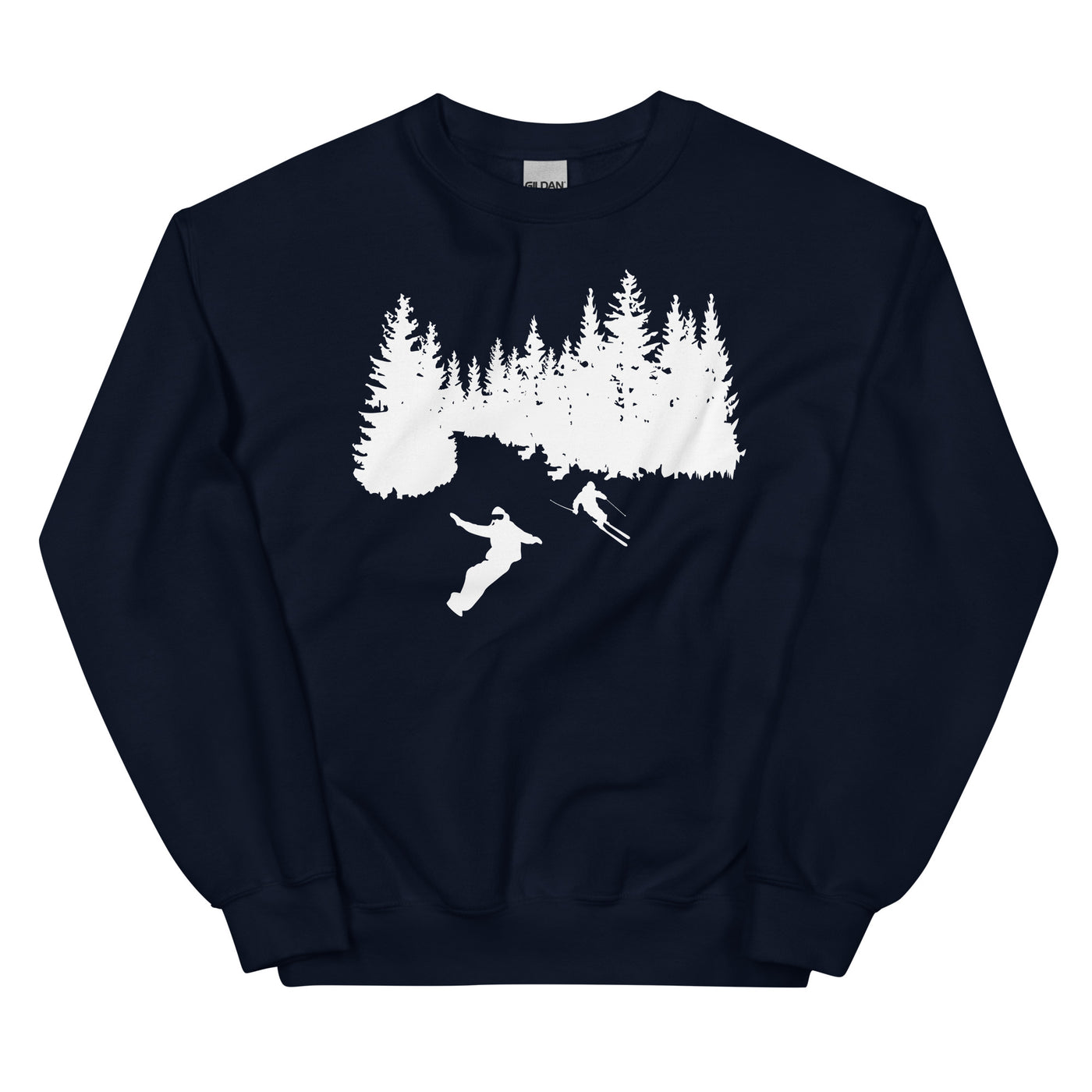 Bäume - Snowboarding - Skifahren - Sweatshirt (Unisex) klettern ski xxx yyy zzz Navy