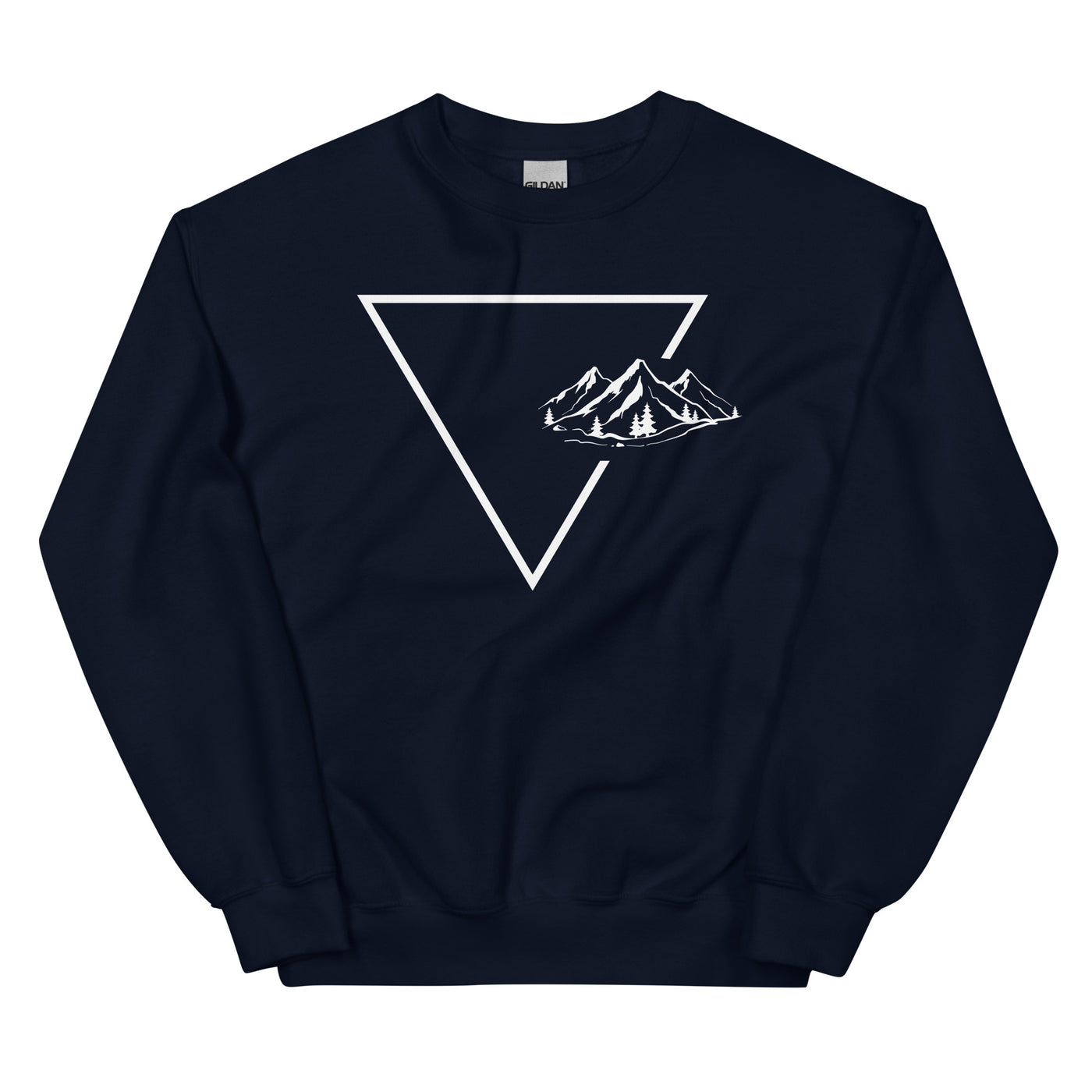 Dreieck 1 und Berge - Sweatshirt (Unisex) berge xxx yyy zzz Navy