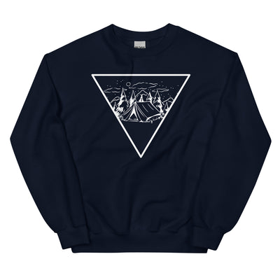 Dreieck und Camping - Sweatshirt (Unisex) camping xxx yyy zzz Navy