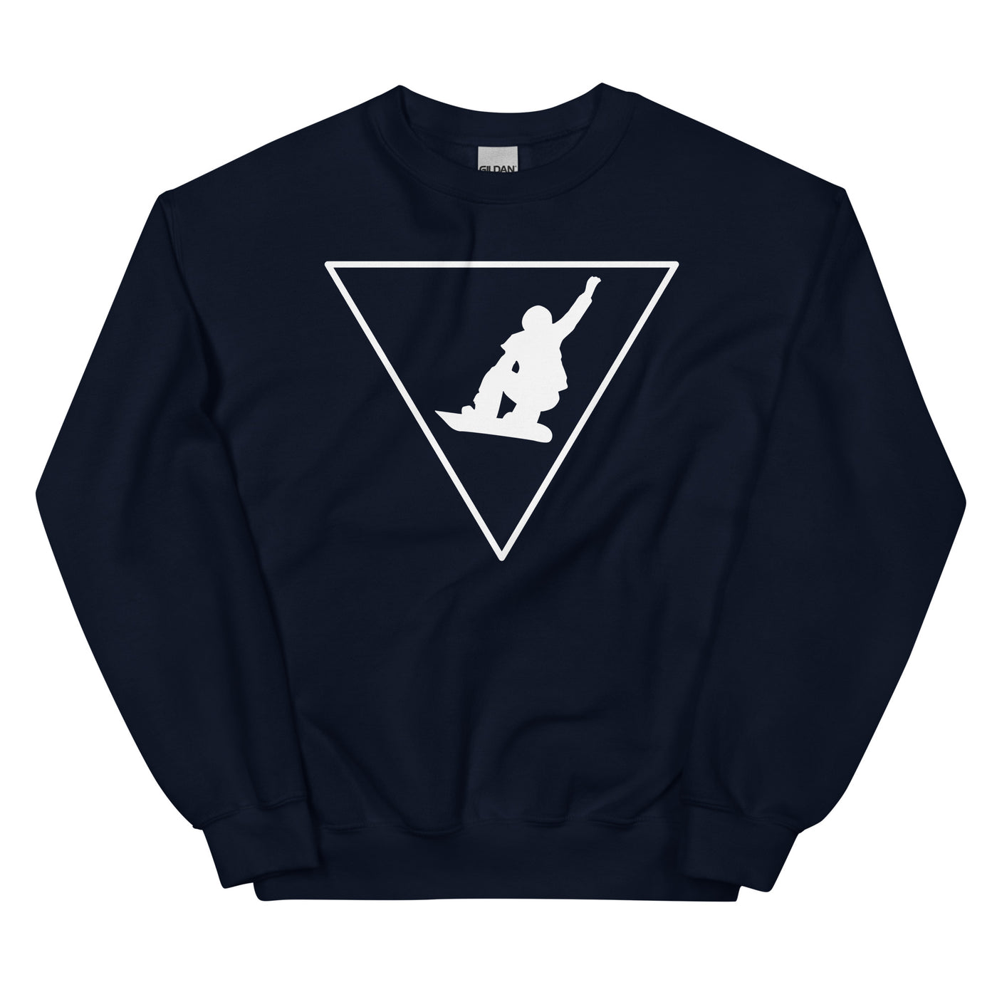 Dreieck_und_Snowboarding_-_(SN)_ - Unisex Crew Neck Sweatshirt | Gildan 18000 xxx yyy zzz Navy