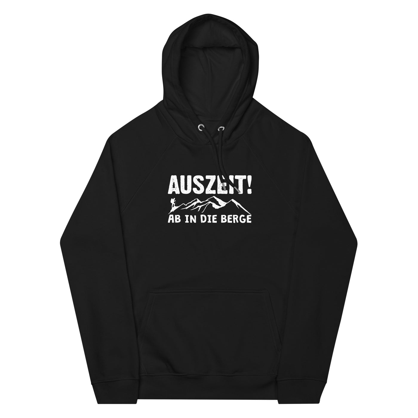 Auszeit, ab in die Berge - Unisex Premium Organic Hoodie berge wandern Schwarz