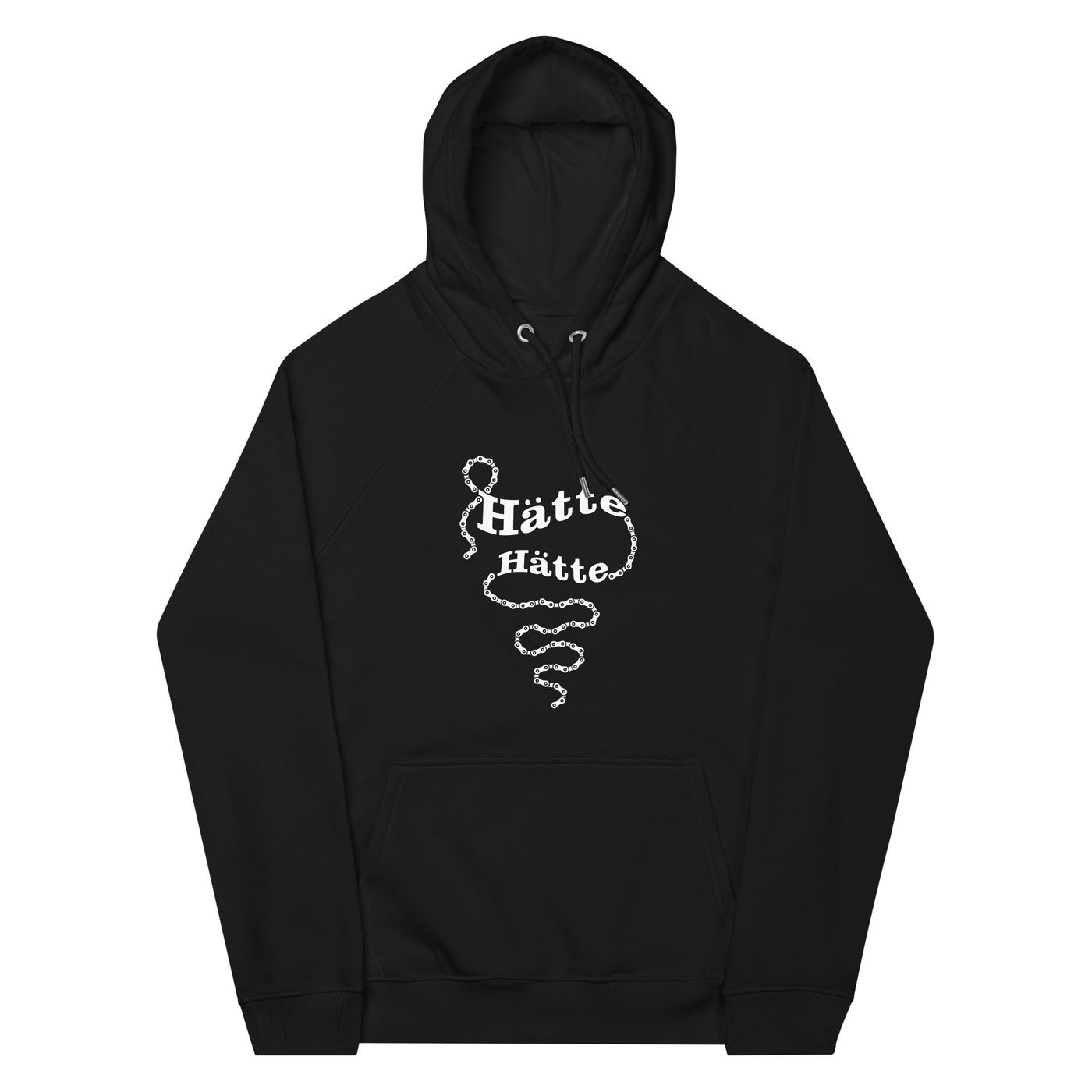 Hätte Hätte Fahrradkette - Unisex Premium Organic Hoodie fahrrad mountainbike Schwarz