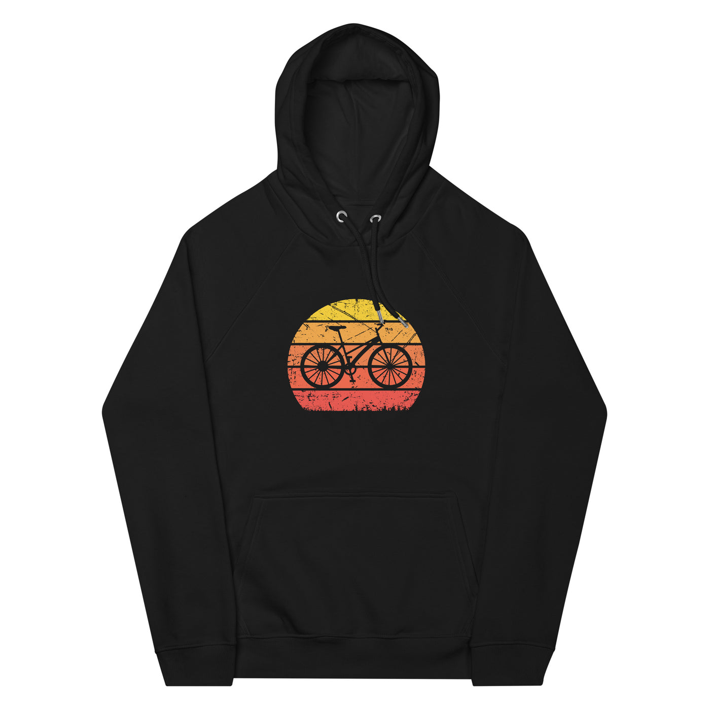 Vintage Sun and Cycling - Unisex Premium Organic Hoodie fahrrad Schwarz