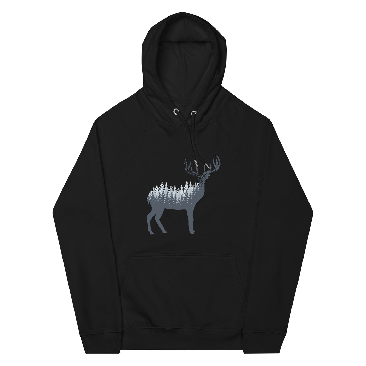 Hirsch Abstrakt - Unisex Premium Organic Hoodie camping Schwarz