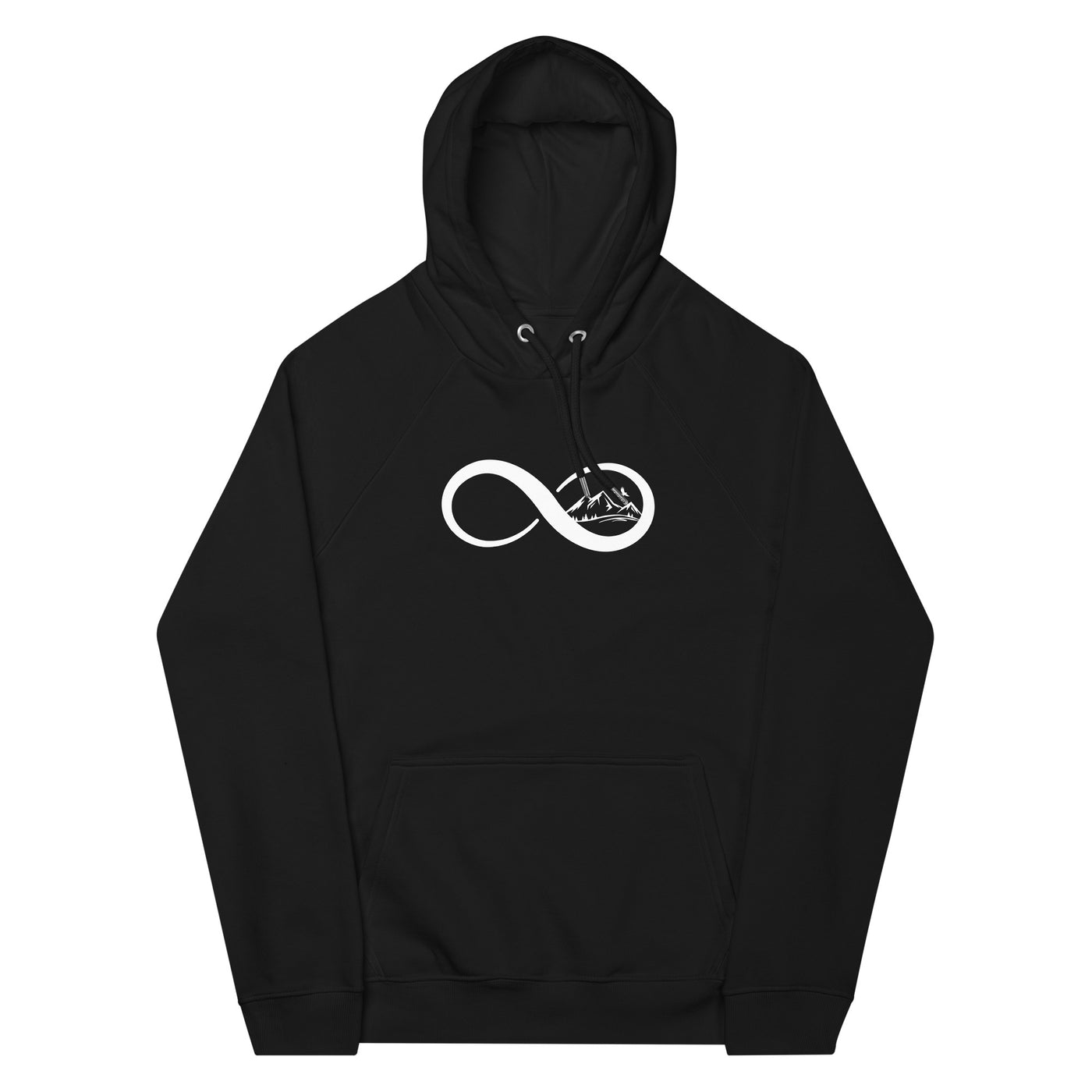 Infinity and Mountain - Unisex Premium Organic Hoodie berge xxx yyy zzz Black