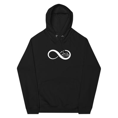 Infinity and Mountain - Unisex Premium Organic Hoodie berge xxx yyy zzz Black