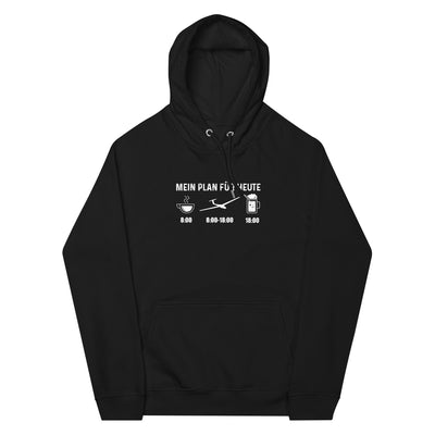 Mein Plan Für Heute - Unisex Premium Organic Hoodie berge xxx yyy zzz Black