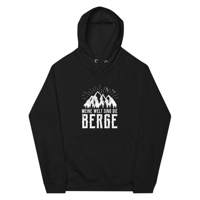 Meine Welt sind die Berge - Unisex Premium Organic Hoodie berge xxx yyy zzz Black