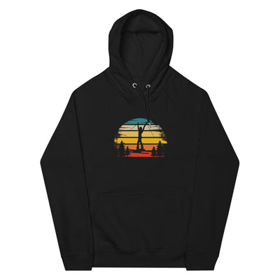 Retro Sonne und Skifahren - Unisex Premium Organic Hoodie klettern ski xxx yyy zzz Black