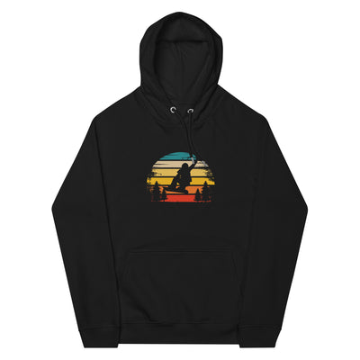 Retro Sonne und Snowboarding - Unisex Premium Organic Hoodie snowboarden xxx yyy zzz Black