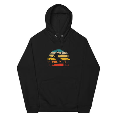 Retro Sonne und Snowboarding - Unisex Premium Organic Hoodie snowboarden xxx yyy zzz Black