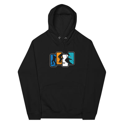 Skier Vintage - (S.K) - Unisex Premium Organic Hoodie klettern xxx yyy zzz Black