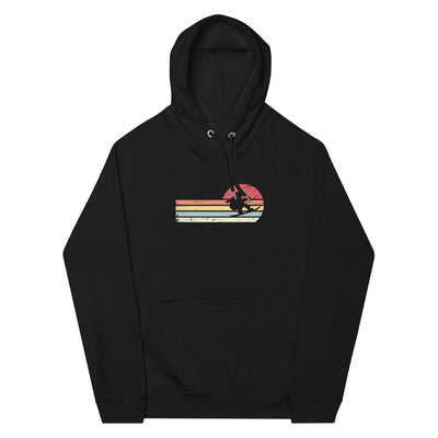 Sonne und Retro Linies - Snowboarding - Unisex Premium Organic Hoodie snowboarden xxx yyy zzz Black