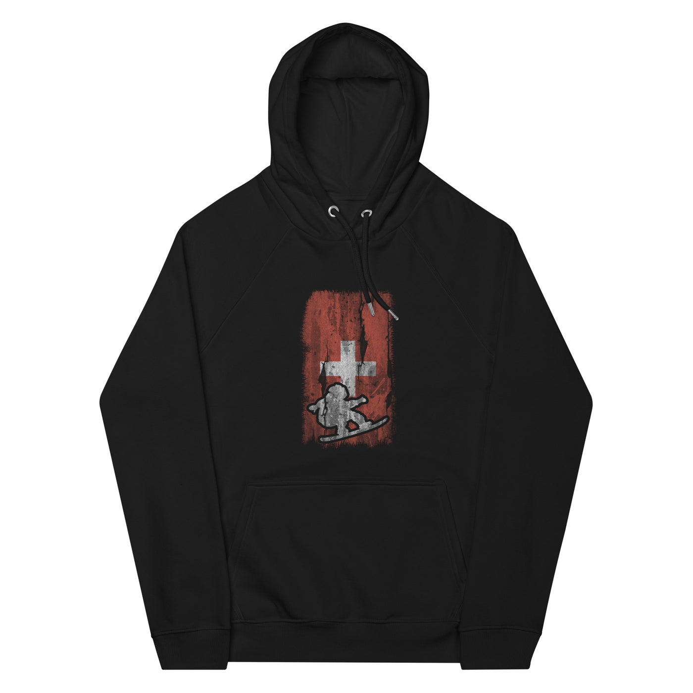 Schweizer Flagge und Snowboarding - Unisex Premium Organic Hoodie snowboarden xxx yyy zzz Black