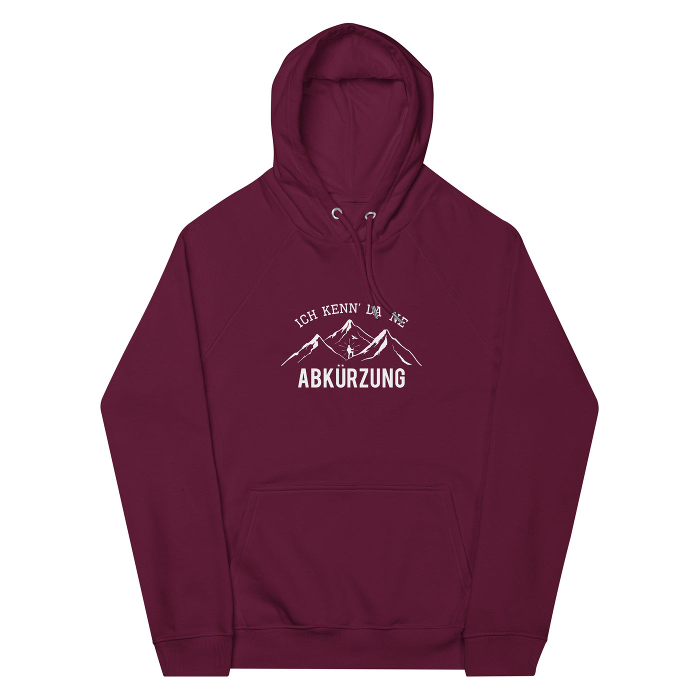 Ich Kenne Da Ne Abkürzung - Unisex Premium Organic Hoodie berge wandern Weinrot