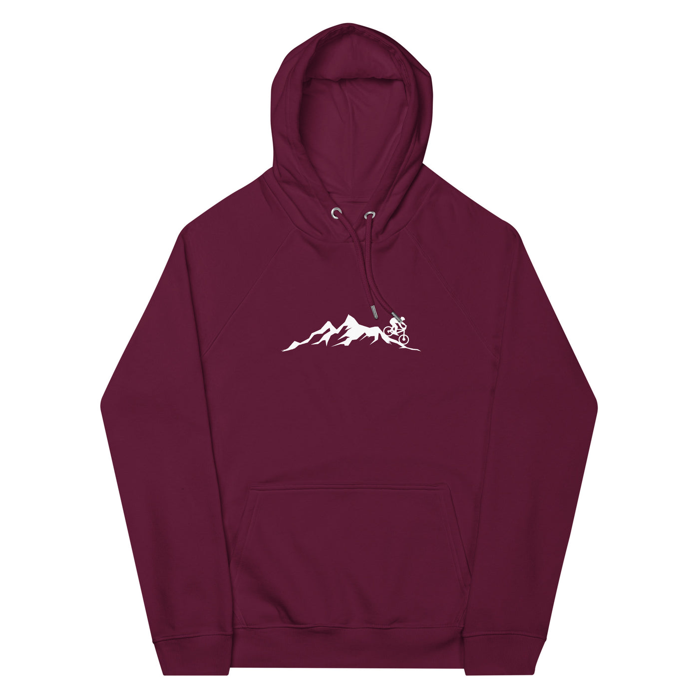 Mountain - Mountainbike - Unisex Premium Organic Hoodie mountainbike Weinrot