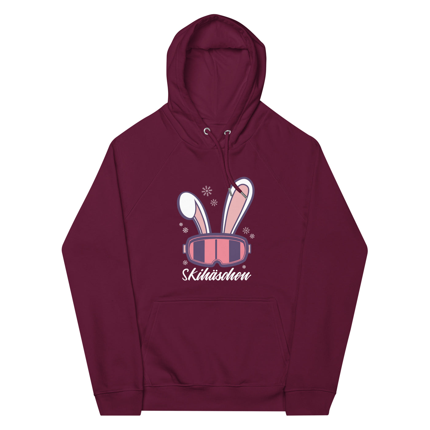 Skihäschen - (S.K) - Unisex Premium Organic Hoodie klettern Weinrot