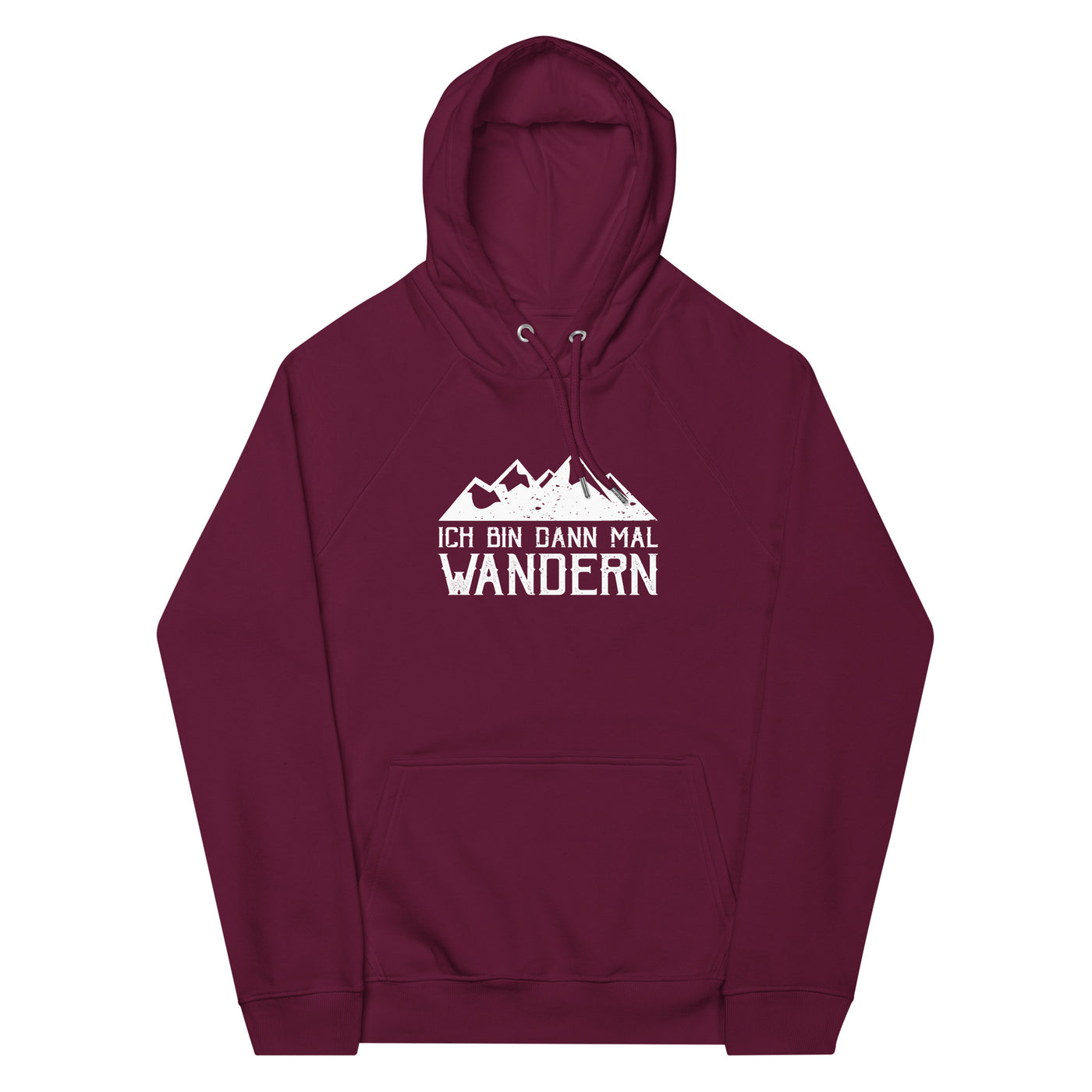 Ich bin dann mal wandern - Unisex Premium Organic Hoodie wandern Weinrot