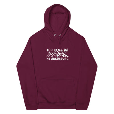 Ich kenn da ne Abkürzung - Wohnmobil - Unisex Premium Organic Hoodie camping xxx yyy zzz Burgundy