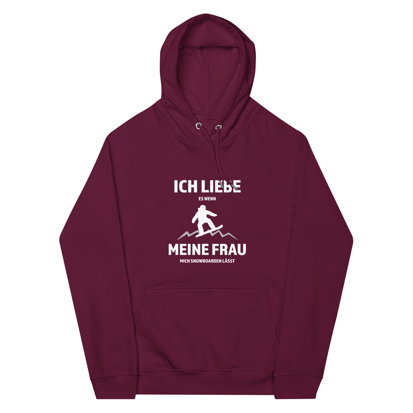 Ich liebe meine Frau - Snowboarden - Unisex Premium Organic Hoodie snowboarden xxx yyy zzz Burgundy