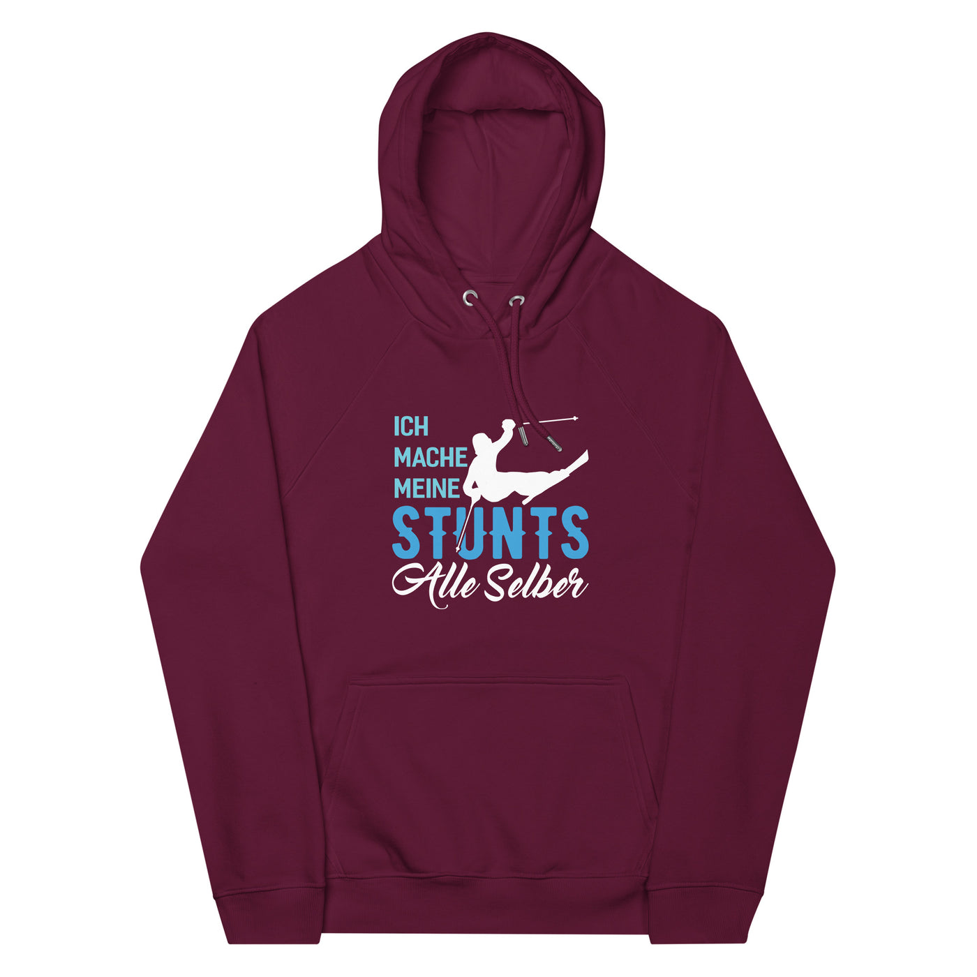 Ich mache meine Stunts alle selber - (S.K) - Unisex Premium Organic Hoodie klettern xxx yyy zzz Burgundy