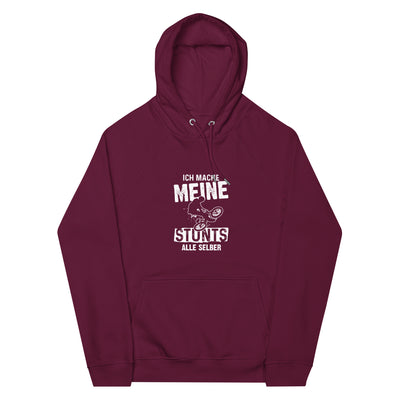 Ich mache meine Stunts alle selbst - (M) - Unisex Premium Organic Hoodie xxx yyy zzz Burgundy