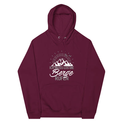 Ich muss los die Berge rufen - Unisex Premium Organic Hoodie berge wandern xxx yyy zzz Burgundy