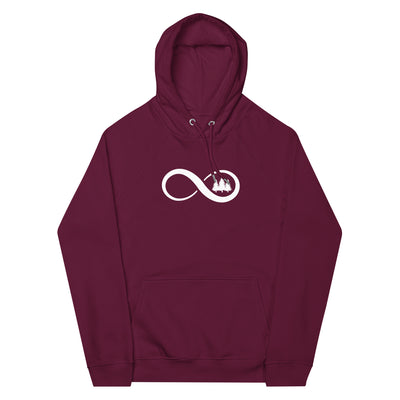 Infinity and Tree - Unisex Premium Organic Hoodie camping xxx yyy zzz Burgundy