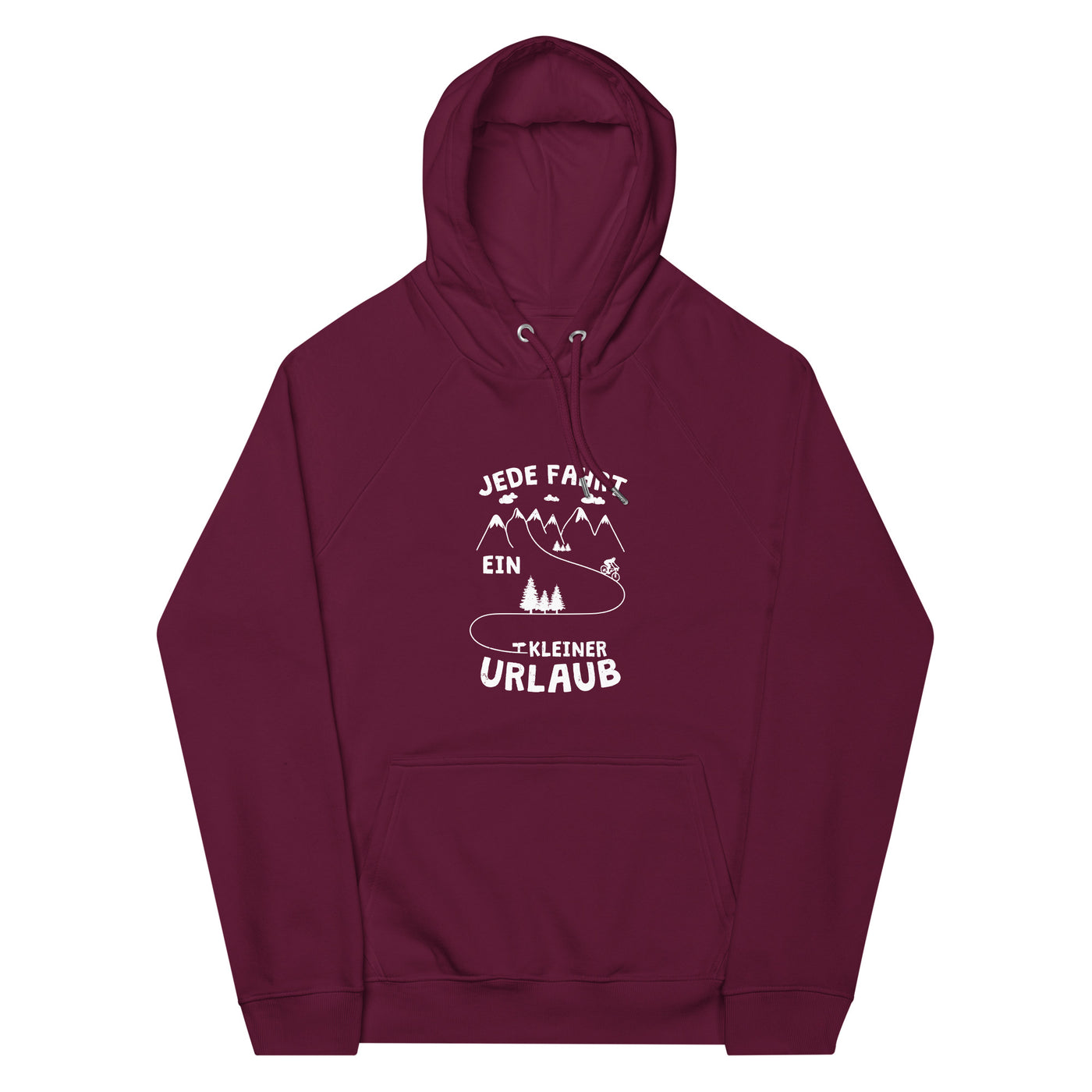 Jede Fahrt ein kleiner Urlaub - Unisex Premium Organic Hoodie fahrrad xxx yyy zzz Burgundy