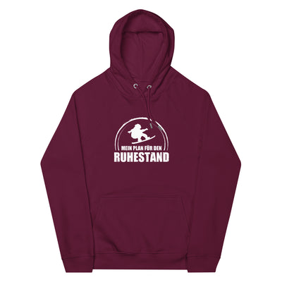 Mein Plan Fur Den Ruhestand - Unisex Premium Organic Hoodie snowboarden xxx yyy zzz Burgundy