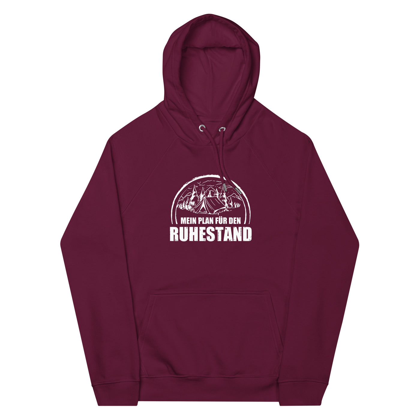 Mein Plan Fur Den Ruhestand 1 - Unisex Premium Organic Hoodie camping xxx yyy zzz Burgundy